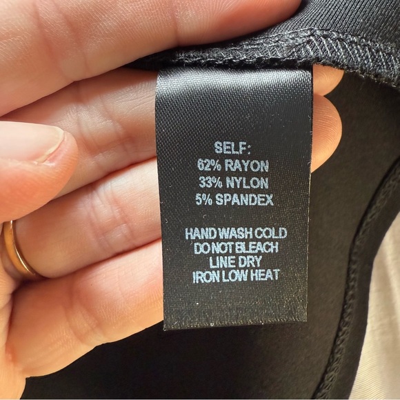 Lulu's Cumulonimbus Clouds Skater Dress Size M Scalloped Black Hidden Back Zip - Picture 8 of 10